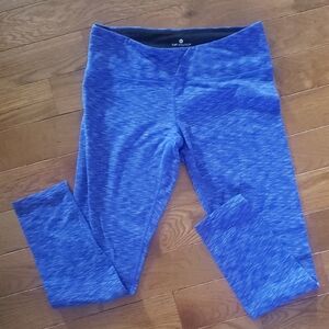 Blue Athletic Leggings Medium Tuff Athletics